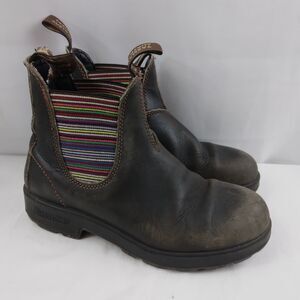Blundstone Chelsea Boots Brown Multicolor Stripes Women's Size 4.5 US 7.5